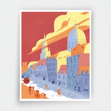 Charger l'image dans la galerie, Affiche Place Jacques-Cartier à Montréal