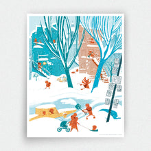 Charger l'image dans la galerie, Affiche Plateau en déneigement à Montréal