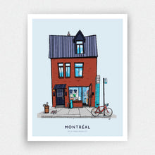 Charger l'image dans la galerie, Affiche Façade - 129 Mont-Royal Est à Montréal