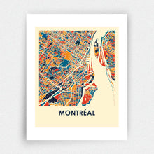 Load image into Gallery viewer, Montreal Map Print - Full Color Map Poster