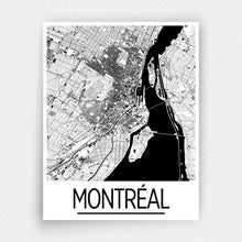 Charger l'image dans la galerie, Affiche cartographique Art Déco - Montréal