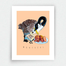 Charger l'image dans la galerie, Affiche - Bernache mangeant un Smoked Meat - Montréal