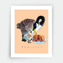 Charger l'image dans la galerie, Affiche - Bernache mangeant un Smoked Meat - Montréal