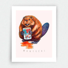 Charger l'image dans la galerie, Affiche - Castor buvant du sirop d'érable - Montréal
