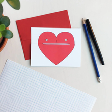Charger l'image dans la galerie, Carte de souhait à déplier - Grand Coeur
