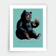 Charger l'image dans la galerie, Affiche - Ours buvant une bière de microbrasserie - Montréal