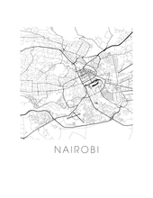 Load image into Gallery viewer, Nairobi Map Print