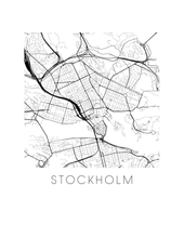 Load image into Gallery viewer, Stockholm Map Print