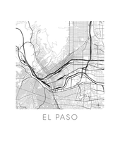 Load image into Gallery viewer, El Paso Map Print