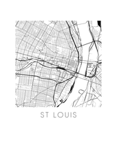 Load image into Gallery viewer, St Louis Map Print