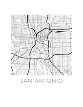 Load image into Gallery viewer, San Antonio Map Print