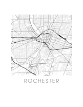 Load image into Gallery viewer, Rochester Map Print