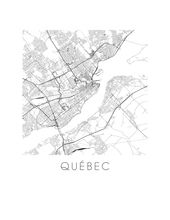 Load image into Gallery viewer, Quebec Map Print