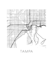 Load image into Gallery viewer, Tampa Map Print