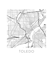 Load image into Gallery viewer, Toledo Ohio Map Print