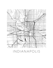 Load image into Gallery viewer, Indianapolis Map Print