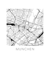 Load image into Gallery viewer, Munich Map Print