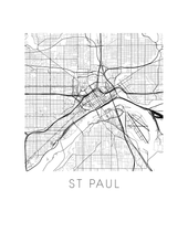 Load image into Gallery viewer, St Paul Map Print