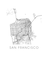 Load image into Gallery viewer, San Francisco Map Print