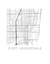Load image into Gallery viewer, Fort Lautherdale Map Print
