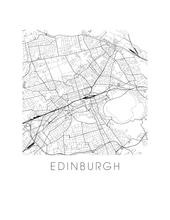 Load image into Gallery viewer, Edinburgh Map Print