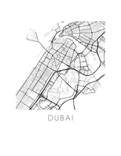 Load image into Gallery viewer, Dubai Map Print