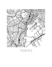 Load image into Gallery viewer, Tokyo Map Print