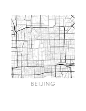 Load image into Gallery viewer, Beijing Map Print