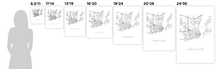 Load image into Gallery viewer, Kingston Map Black and White Print - ontario Black and White Map Print