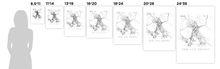 Load image into Gallery viewer, San Luis Obispo Map Black and White Print - california Black and White Map Print