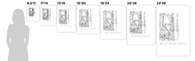 Load image into Gallery viewer, West Palm Beach Map Black and White Print - florida Black and White Map Print