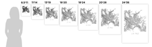 Load image into Gallery viewer, La Paz Map Black and White Print - bolivia Black and White Map Print