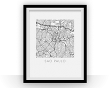 Load image into Gallery viewer, Sao Paulo Map Print