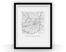 Load image into Gallery viewer, Greensboro Map Print