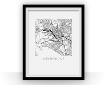 Load image into Gallery viewer, Melbourne Map Print