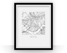 Load image into Gallery viewer, Seoul Map Print