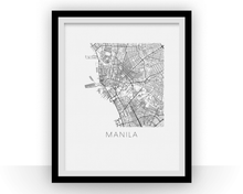 Load image into Gallery viewer, Manila Map Print