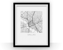 Load image into Gallery viewer, Dallas Map Print