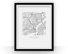 Load image into Gallery viewer, Toledo Ohio Map Print