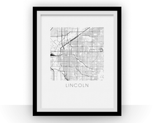 Charger l'image dans la galerie, Lincoln Map Print