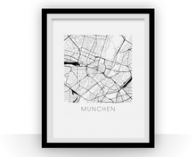 Load image into Gallery viewer, Munich Map Print