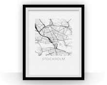 Load image into Gallery viewer, Stockholm Map Print
