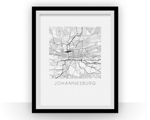 Load image into Gallery viewer, Johannesburg Map Print