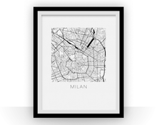 Load image into Gallery viewer, Milan Map Print
