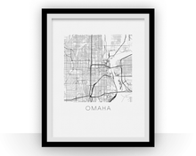 Load image into Gallery viewer, Omaha Map Print