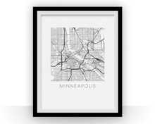 Load image into Gallery viewer, Minneapolis Map Print