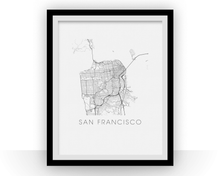 Load image into Gallery viewer, San Francisco Map Print