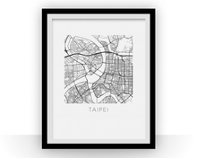 Load image into Gallery viewer, Taipei Map Print