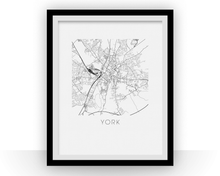 Load image into Gallery viewer, York Map Print