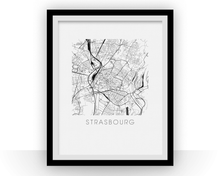 Load image into Gallery viewer, Strasbourg Map Print